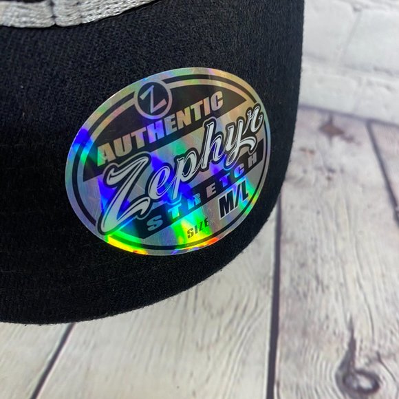 Zephyr LA Kings 2014 Stanley Cup Champions Hat Cap Stretch Fit Size M/L Black - Picture 10 of 10